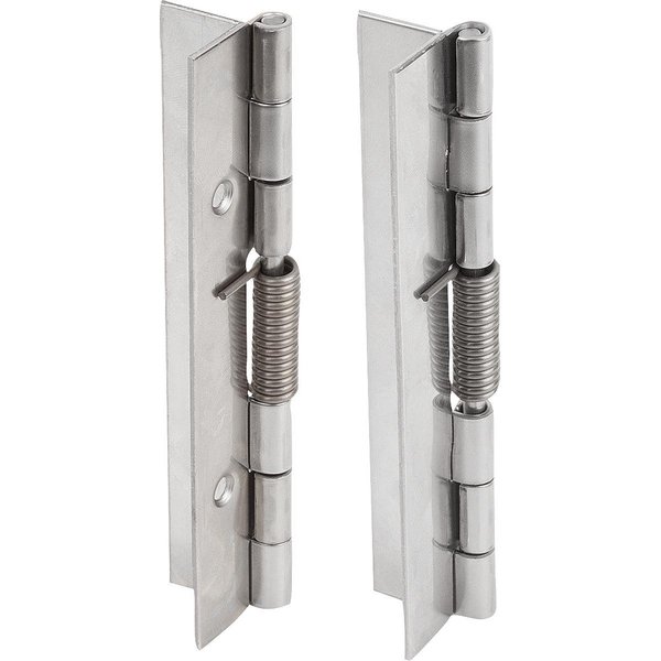 Kipp Spring Hinge Spring Open A=40, B=120, Form:B Round Hole, Aluminum Bright K1175.24012001